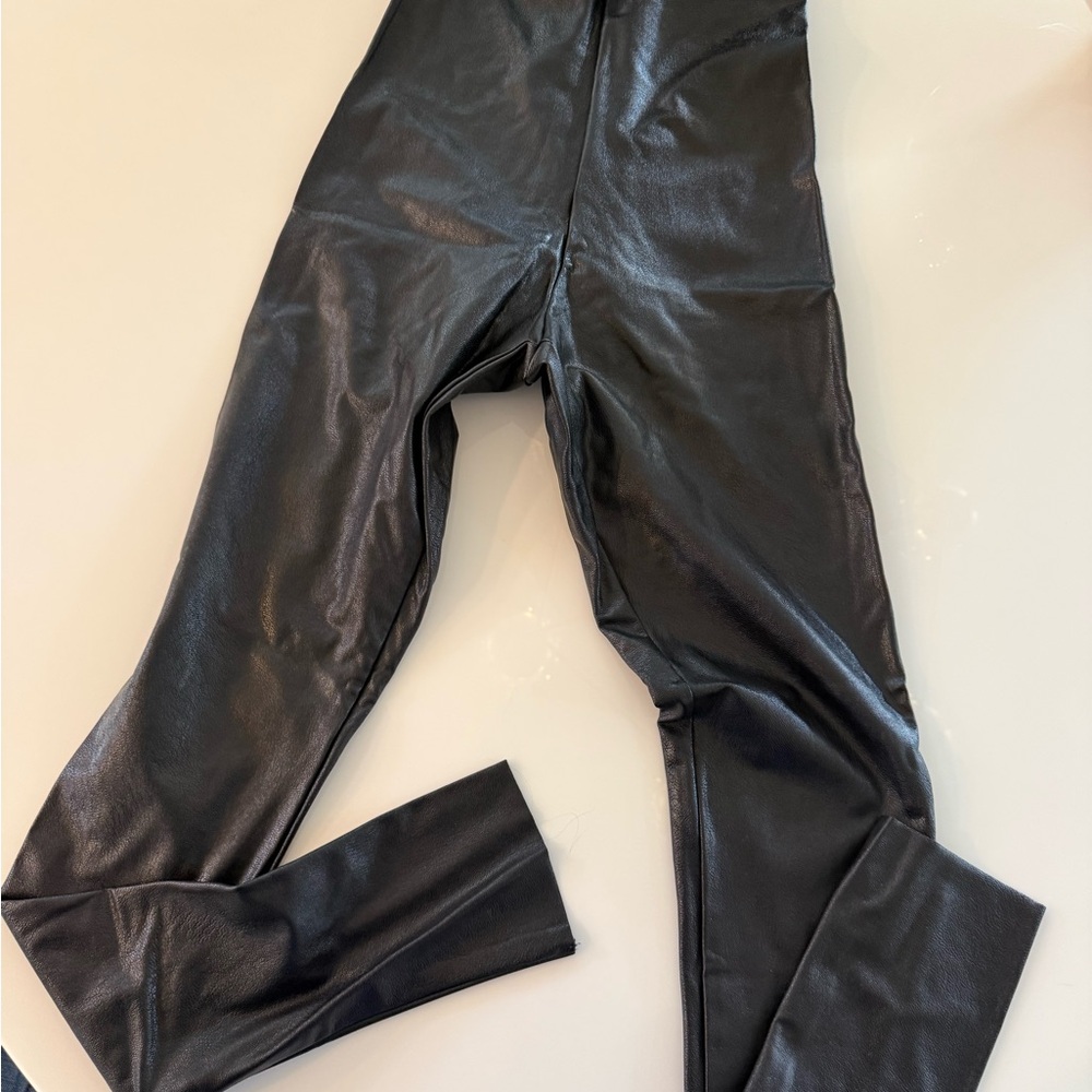 Black Faux Leather leggings